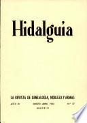 Revista Hidalguía número 57. Año 1963