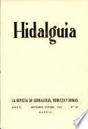 Revista Hidalguía número 60. Año 1963