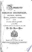 Romancero de romances doctrinales, amatorios, festivos, jocosos, satíricos y burlescos