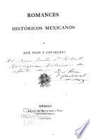 Romances históricos mexicanos de José Peon y Contreras