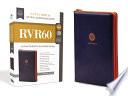 Libro RVR60 Santa Biblia Letra Supergigante, Leathersoft C/Cierre, Azul