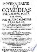 “... Parte De” Comedias Del Celebre Poeta Español, Don Pedro Calderon De La Barca