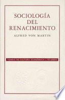 Libro Sociología del Renacimiento