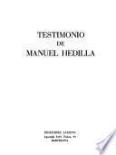 Testimonio de Manuel Hedilla