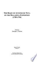 The Diary of Antonio de Tova on the Malaspina Expedition 1789-1794