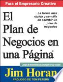 Libro The One Page Business Plan for the Creative Entrepreneur - Spanish Version
