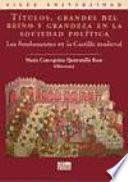 Libro Títulos, grandes del reino y grandeza en la sociedad política