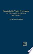 Libro Tractado de Viçios E Virtudes