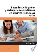Libro Tratamiento de quejas y reclamaciones de clientes de servicios financieros