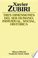 Libro Tres dimensiones del ser humano