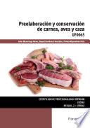 UF0065 - Preelaboración y conservación de carnes, aves y caza