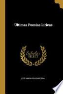 Libro Últimas Poesías Líricas