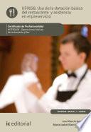 Libro Uso de la dotación básica del restaurante y asistencia en el preservicio. HOTR0208