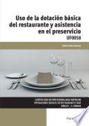 Libro Uso de la dotación básica del restaurante y asistencia en el preservicio