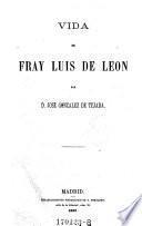 Vida de fray Luis de Leon