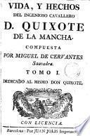 Vida y hechos del ingenioso cavallero D. Quixote de la Mancha,1
