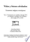 Vidas y bienes olvidados: Testamentos en castellano del siglo XVI y en náhuatl y castellano de Ocotelulco de los siglos XVI y XVII