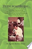 Libro Yo me acuerdo que...